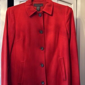 Banana Republic Red Wool Coat